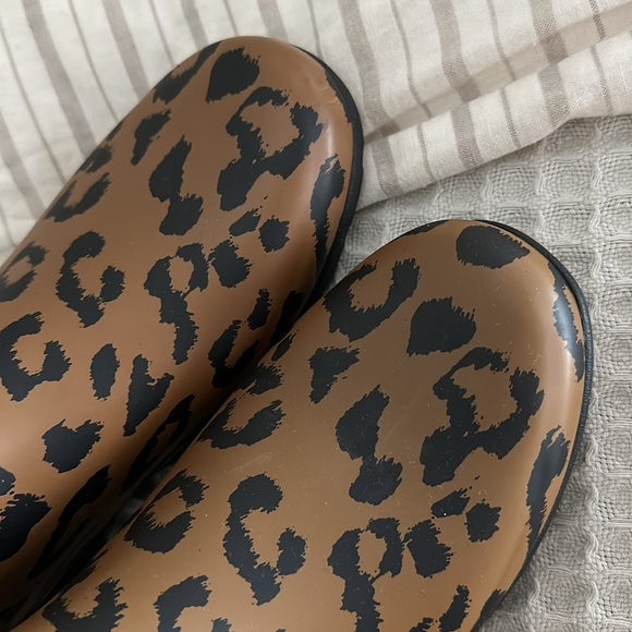 Hunter Original Refined Short Waterproof Rain Boot Leopard - Picture 9 of 12